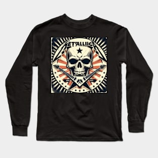 Metallica Skull & Cross Guitars Long Sleeve T-Shirt